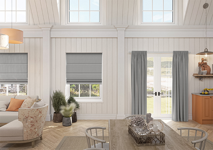 Akoya Faux Silk, Lustre Steel Grey - Made to Measure Curtain - Image 15